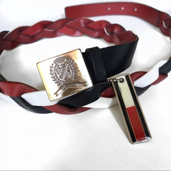 tommy hilfiger flag belt